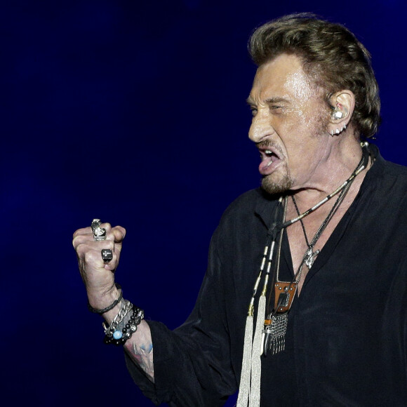 Johnny Hallyday en concert au Vélodrome à Arcachon. Le 19 juillet 2016. © Patrick Bernard-Thibaud Moritz / Bestimage