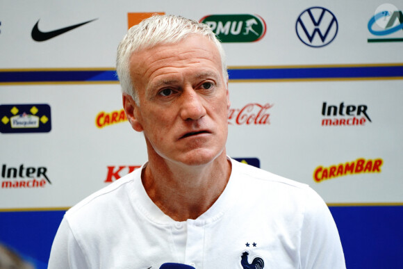 Didier Deschamps (Selectionneur de l'équipe de France) lors de l'entraînement de l'équipe de France de football à Nice pour l'Euro 2020. © Norbert Scanella/Panoramic/Bestimage