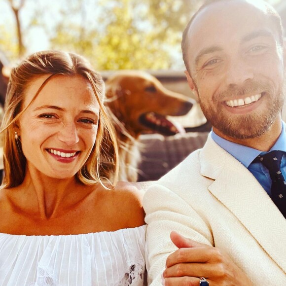 James Middleton et Alizée Thevenet sur Instagram, le jour de leur mariage dans le Var, septembre 2021.