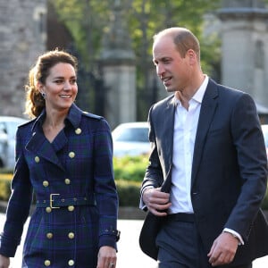 Le prince William, duc de Cambridge et Kate Catherine Middleton, duchesse de Cambridge, ont assisté à une projection du film "Cruella" dans un drive-in à Edimbourg, à l'occasion de leur tournée en Ecosse. Le 26 mai 2021