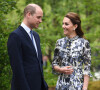 Le prince William, duc de Cambridge, et Catherine (Kate) Middleton, duchesse de Cambridge, en visite au "Chelsea Flower Show" à Londres.