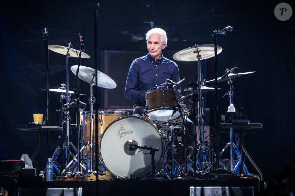 Charlie Watts - Les Rolling Stones en concert à la U Arena de Nanterre, le 22 octobre 2017 (2ème date). © Cyril Moreau/Bestimage 