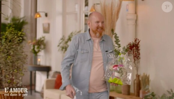 Eric lors de son speed-dating avec Nathalie, lors de l'épisode de "L'amour est dans le pré 2021" du 20 septembre, sur M6