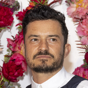 Orlando Bloom au photocall du dîner de lancement des Parfums Louis Vuitton, Stellar Times, Cosmetic Cloud, Dancing Blossom, Rhapsody et Symphony, à la fondation Louis Vuitton à Paris, France, le 5 juillet 2021. © Olivier Borde/Bestimage