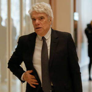 Bernard Tapie - Arrivées au Tribunal de Paris, Batignolles - 11e chambre correctionnelle, 2e section pour le procès de Bernard Tapie le 18 mars 2019. B.Tapie et le PDG d'Orange, S.Richard, seront les prévenus vedettes du procès pénal de l'arbitrage rendu en 2008 en faveur de l'ancien homme d'affaires, dans son contentieux avec le Crédit lyonnais sur la vente du fabricant d'équipements de sport Adidas en 1993, qui s'est ouvert ce lundi 11 mars dans l'après-midi. L'homme d'affaires et patron du groupe de médias "La Provence", qui lutte à 76 ans contre un cancer de l'estomac, n'a fait aucune déclaration à son arrivée au tribunal. Après dix ans de péripéties judiciaires, Bernard Tapie, 76 ans, est jugé pour escroquerie et détournement de fonds publics ; Stéphane Richard, 57 ans, qui était alors directeur de cabinet de la ministre de l'Economie Christine Lagarde, pour complicité. © CVS / Bestimage