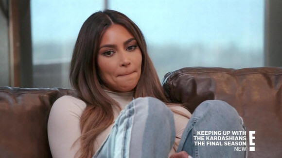 Kim Kardashian reconnaît que son mariage avec Kanye West est un échec, dans le dernier épisode de l'émission "L'Incroyable Famille Kardashian". Los Angeles.