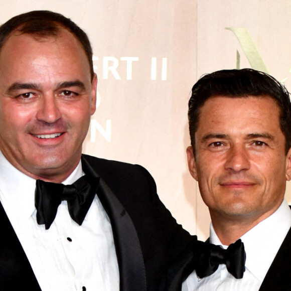 Milutin G. Gatsby et Orlando Bloom - Soirée du 5e "Monte-Carlo Gala for Planetary Health" au Palais de Monaco, le 23 septembre 2021. © Bruno Bebert / Bestimage