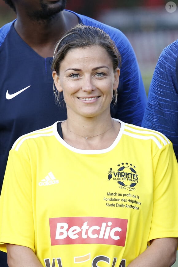 Laure Boulleau porte le maillot du Variétés Club de France. © Marc Ausset-Lacroix/Bestimage 