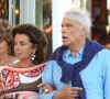 Bernard Tapie et sa femme Dominique sont allés diner au restaurant "Le Girelier" à Saint-Tropez.