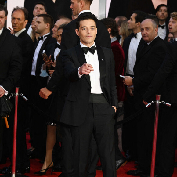 Rami Malek à la première mondiale de "No Time To Die" ("Mourir peut attendre") au Royal Albert Hall à Londres, le 28 septembre 2021. 