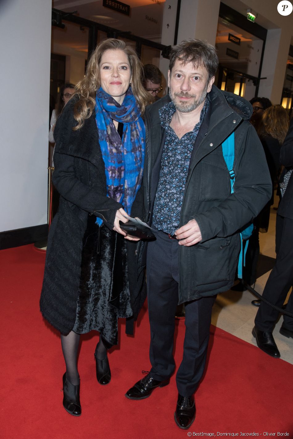 Mathieu Amalric et sa compagne Barbara Hannigan - 43e cérémonie des César à la salle Pleyel à Paris. © Dominique Jacovides - Olivier Borde / Bestimage