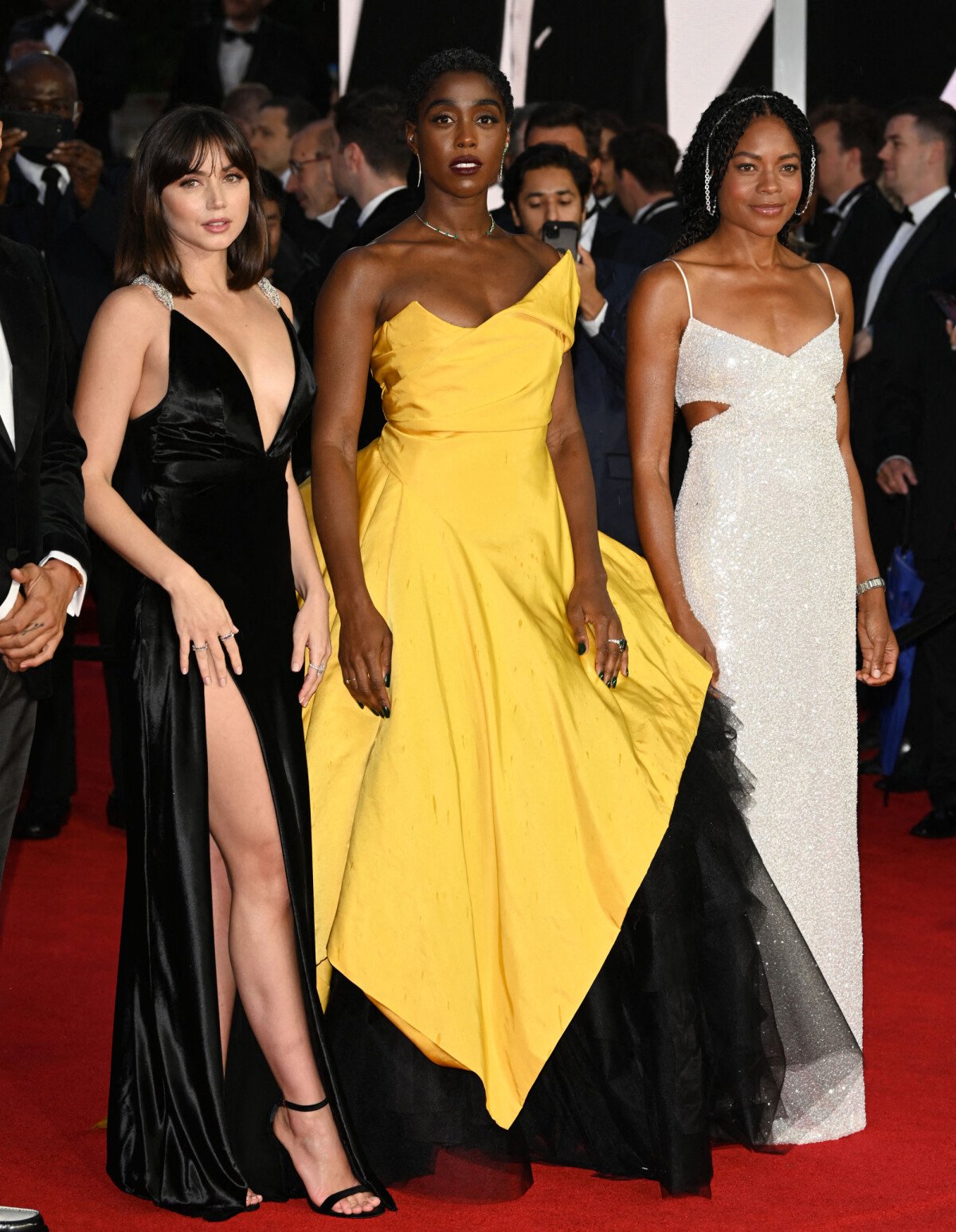 Photo Ana De Armas, Lashana Lynch, Naomie Harris Avantpremière mondiale du film "James Bond