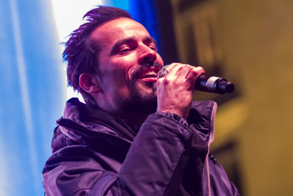 Damien Sargue ( Les 3 Mousquetaires) lors du concert MFM Radio Live, place de la République à Lyon, le 3 mars 2017.