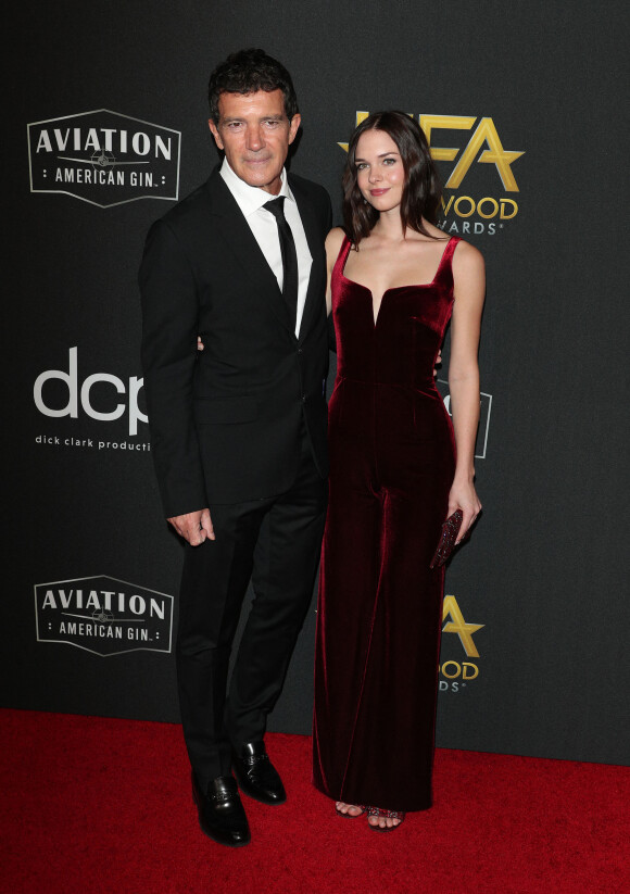 Antonio Banderas et sa fille Stella - Photocall des "23rd Annual Hollywood Film Awards" à Los Angeles. Le 3 novembre 2019.