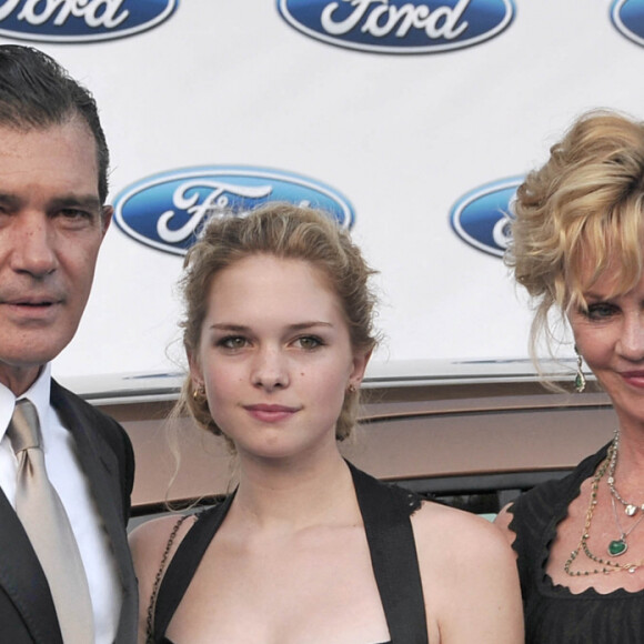 Antonio Banderas, Melanie Griffith et leur fille Stella - Gala Starlite à Marbella. Le 4 août 2012.