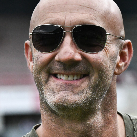 Fabien Barthez - Les champions du monde de 98 ont défié les rugbymen du Stade toulousain lors d'une rencontre caritative pour l'association de Pascal Olmeta "Un sourire, un espoir pour la vie" sur la pelouse du stade Ernest Wallon à Toulouse, France, le 10 juillet 2017. © Agence/Bestimage 