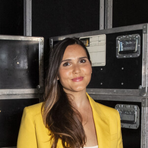 Exclusif - Joyce Jonathan - Backstage de l'enregistrement de l'émission "Les Grosses Têtes Prime", présentée par Laurent Ruquier et diffusée le 2 octobre à 21h05 sur France 2. © Jack Tribeca / Bestimage