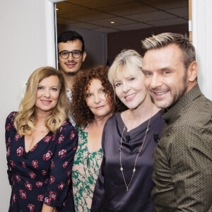 Exclusif - Valerie Trierweiler, Paul El Kharrat, Valerie Mairesse, Chantal Ladesou, Jeanfi Janssens - Backstage de l'enregistrement de l'émission "Les Grosses Têtes Prime", présentée par Laurent Ruquier et diffusée sur France 2. © Jack Tribeca / Bestimage