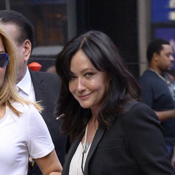 Shannen Doherty arrive à l'émission Good Morning America à New York le 5 août 2019 