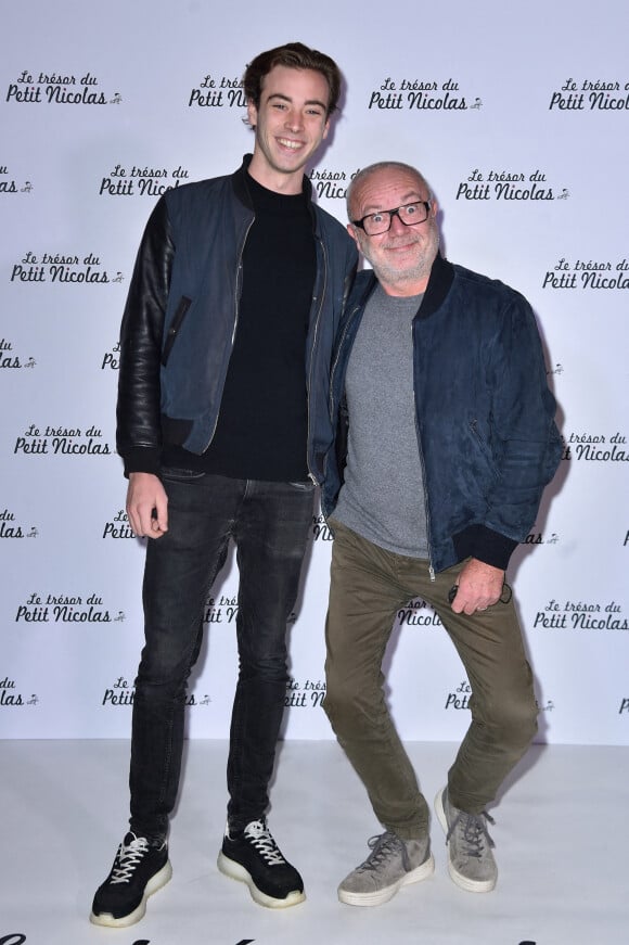 Olivier Baroux et son fils Boris - Avant première du film "Le trésor du Petit Nicolas" au Grand Rex à Paris le 03 octobre 2021