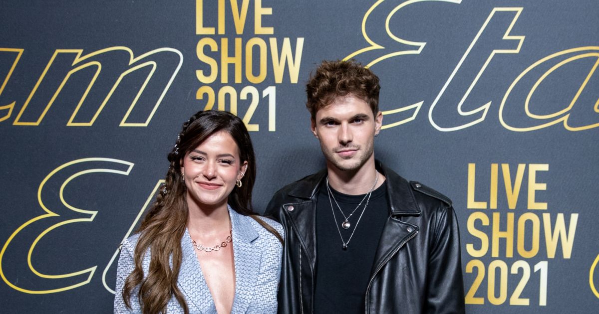 Lea Elui et Scott Morton Photocall du défilé Etam Live Show à l Opéra Garnier à Paris le