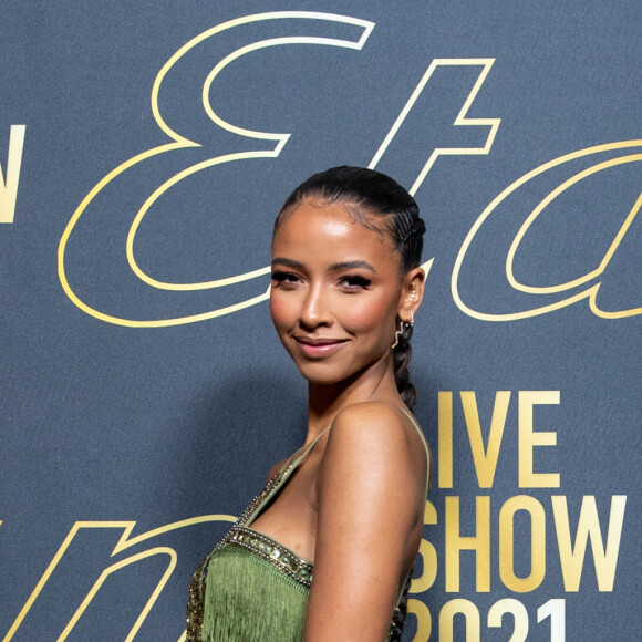 Flora Coquerel - Photocall du défilé Etam Live Show 2021 à l'Opéra Garnier à Paris le 4 octobre 2021. © Tiziano Da Silva / Bestimage 