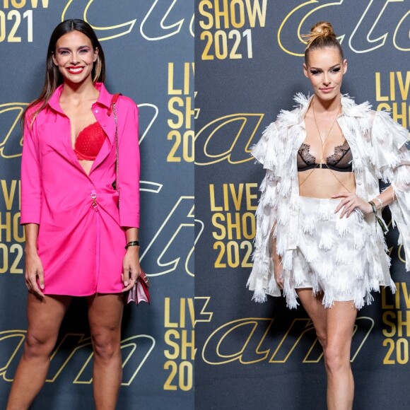 Marine Lorphelin et Maëva Coucke révèlent leur lingerie au Etam Live Show 2021 organisé au Palais Garnier, à Paris, dans le cadre de la Fashion Week.