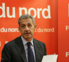 L'ancien président Nicolas Sarkozy dédicace son livre "Promenades" aux éditions Herscher