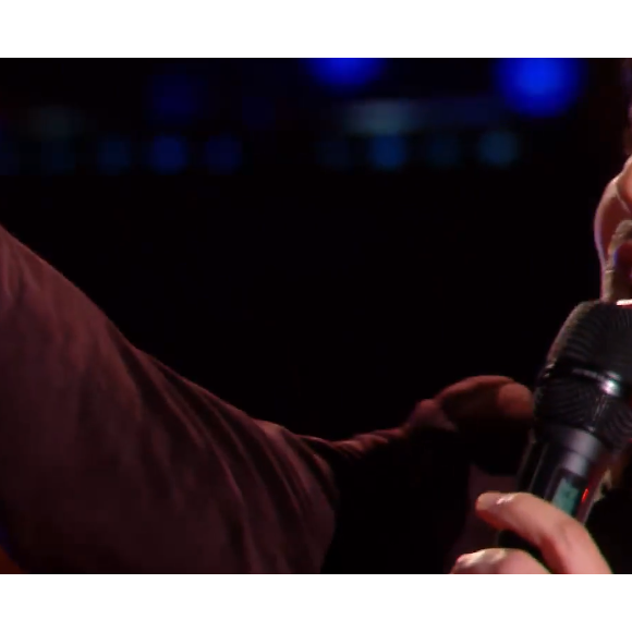 Atef (équipe de Patrick Fiori) face à Amalya (équipe de Jenifer) lors des cross-battles de "The Voice All Stars" - TF1