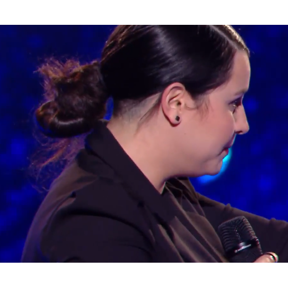 Anahy (équipe de Florent Pagny) face à Louis (équipe de Patrick Fiori) lors des cross-battles de "The Voice All Stars" - TF1