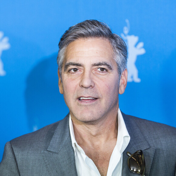 George Clooney lors du photocall du film 'The Monuments Men', au 64eme Festival International du Film de Berlin, le 8 février 2014. 