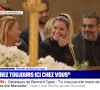 Sophie Tapie gênée par une anecdote de son neveau Rodolphe Tapie lors des obsèques de Bernard Tapie en la cathédrale de La Major à Marseille. Le 8 octobre 2021.
