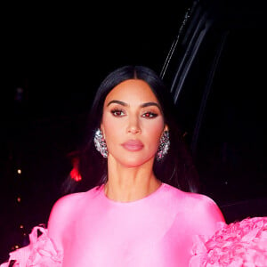 Kim Kardashian se rend à l'after party de l'émission "Saturday Night Live" (SNL) au club Zero Bond à New York, le 9 octobre 2021.