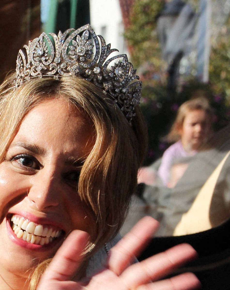 Mariage religieux du prince Alexander zu Schaumburg-Lippe et Mahkameh Navabi à Bückeburg, Allemagne le 9 octobre 2021.