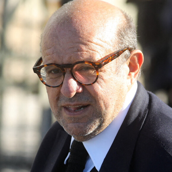 Hervé Temime - Arrivées aux obsèques de Bernard Tapie en la cathédrale de la Major à Marseille le 8 octobre 2021. © Jacovides / Santini / Bestimage 