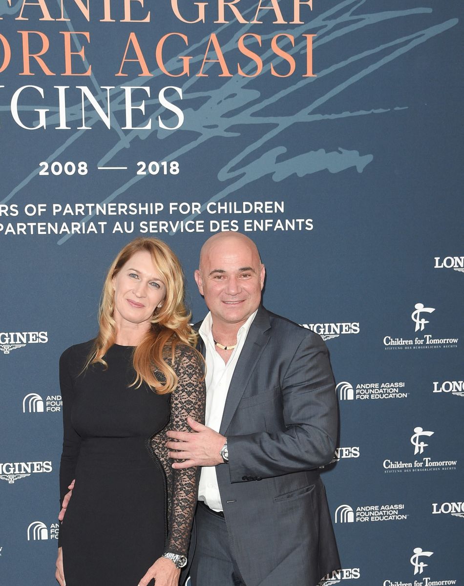 Steffi Graf et son mari André Agassi - Longines a organisé un Gala de charité en l'honneur de Steffi (Stefanie) Graf et de André Agassi avec les associations caritatives "Children for Tomorrow" et "The André Agassi Foundation for Education" au Musée Rodin à Paris avec qui la marque célèbre ses 10 ans de partenariat. Longines donnera le coup d'envoi d'une vente aux enchères de montres exclusives en faveur des associations de Steffi Graf et de André Agassi. Paris le 2 juin 2018 © Guirec Coadic/Bestimage