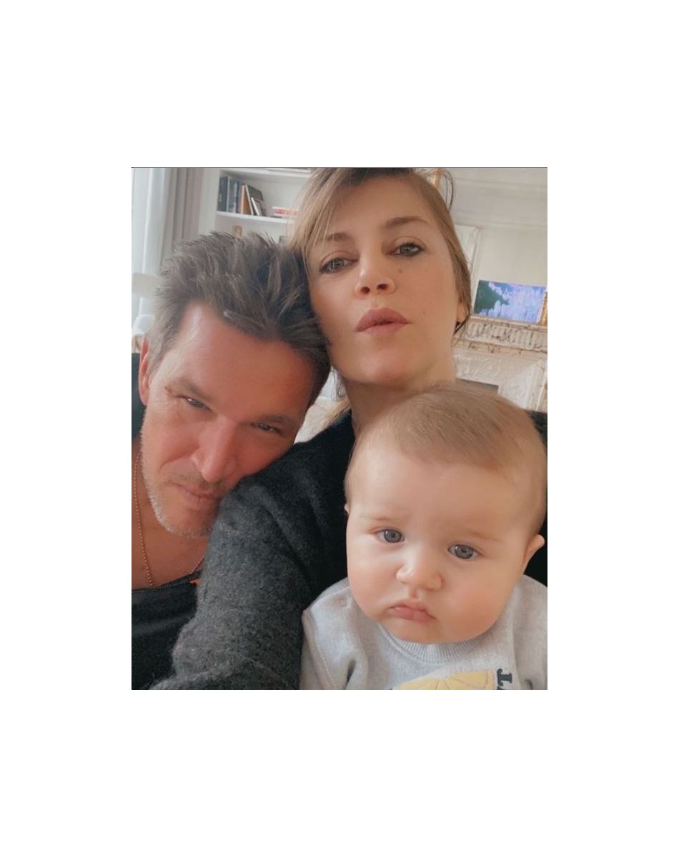 Benjamin Castaldi avec Aurore Aleman et leur fils Gabriel sur Instagram, le 18 mars 2021
