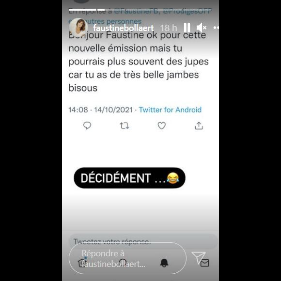 Faustine Bollaert essuie des remarques sur ses tenues vestimentaires