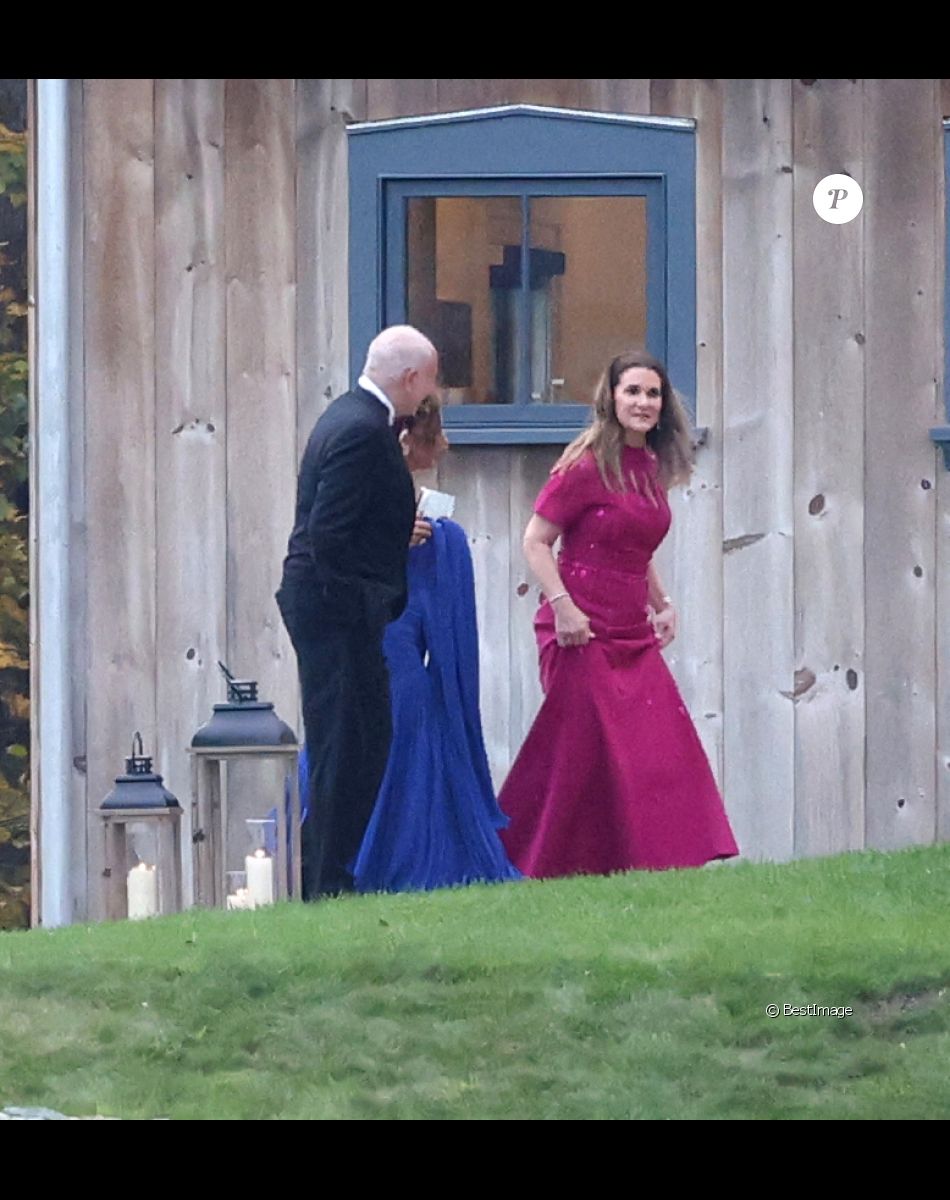 Mariage de Jennifer Gates et Nayel Nassar dans le ranch familial à North Salem, le 16 octobre 2021.