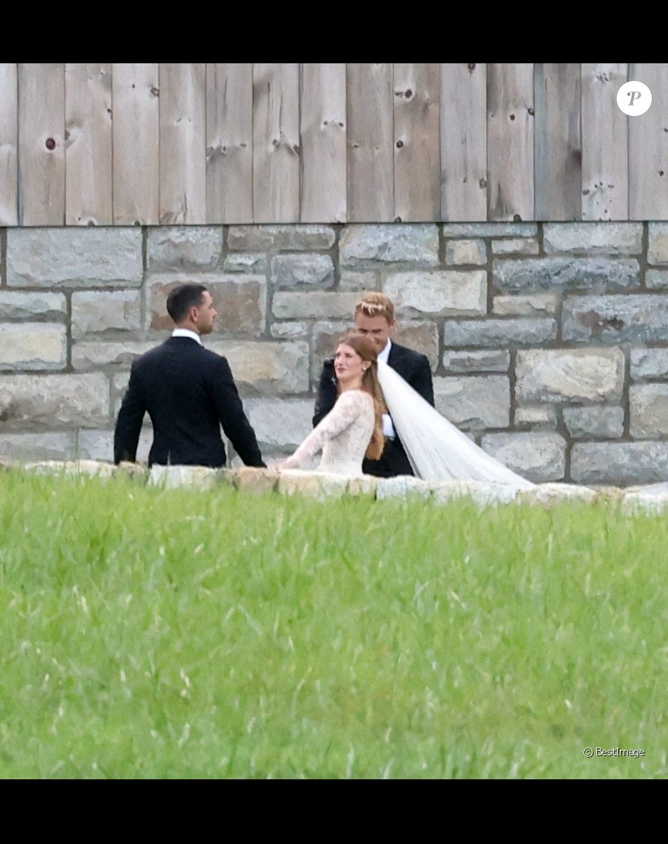Mariage de Jennifer Gates et Nayel Nassar dans le ranch familial à North Salem, le 16 octobre 2021.