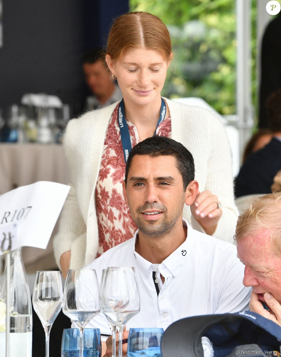 Jennifer Katharine Gates et son fiancé le cavalier Nayel Nassar Les