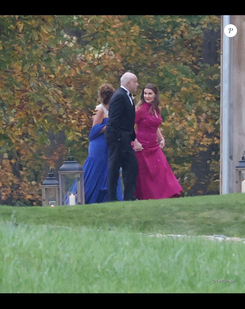 Mariage de Jennifer Gates et Nayel Nassar dans le ranch familial à North Salem, le 16 octobre 2021.