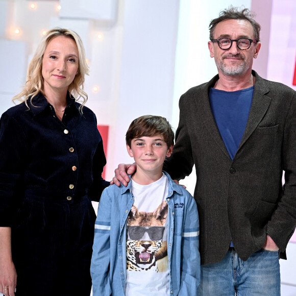 Audrey Lamy, Jean-Paul Rouve et Ilan Debrabant - Enregistrement de l'émission "Vivement Dimanche prochain", présentée par M.Drucker et diffusée le 17 octobre sur France 2 © Guillaume Gaffiot / Bestimage 