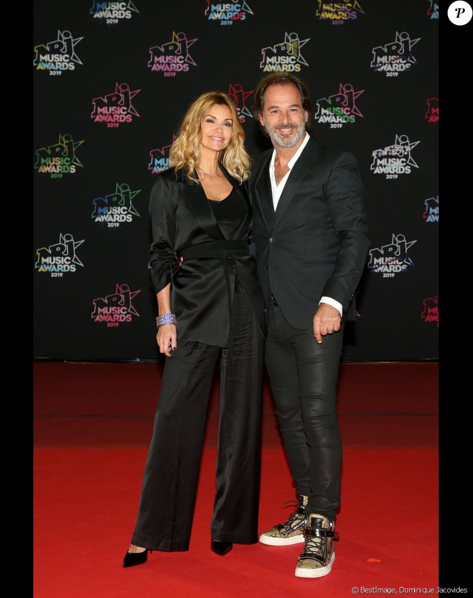 Ingrid Chauvin et son mari Thierry Peythieu - 21ème édition des NRJ Music Awards au Palais des festivals à Cannes le 9 novembre 2019. © Dominique Jacovides/Bestimage