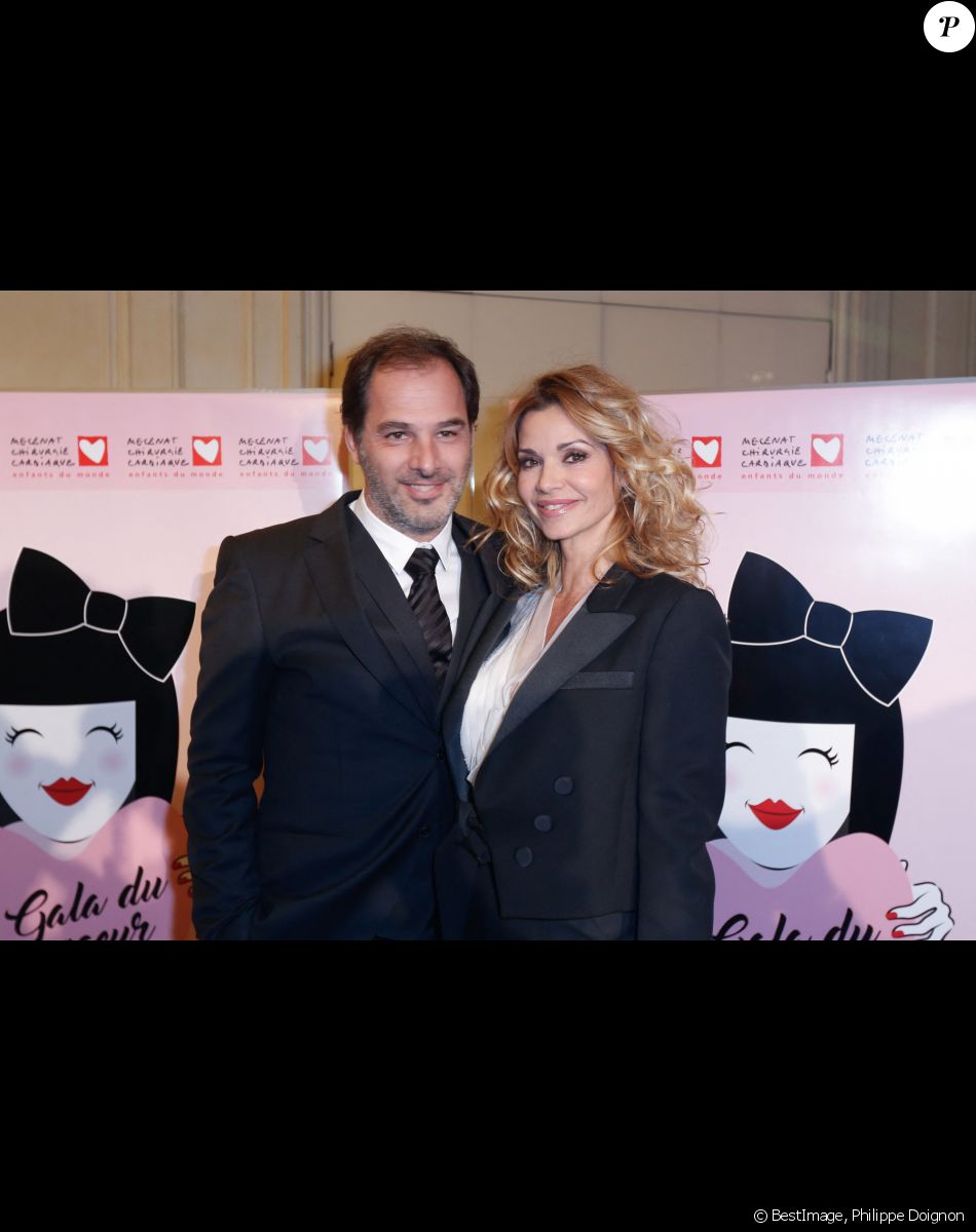 Ingrid Chauvin et son mari Thierry Peythieu - Gala du Coeur donné au profit de l'association Mécénat Chirurgie Cardiaque, avec un récital du pianiste Miroslav Kultyshev à la Salle Gaveau à Paris le 30 janvier 2017. © Philippe Doignon/Bestimage