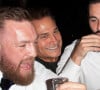 Exclusif - Conor McGregor boit des shots à la soirée d'anniversaire de l'agent Marc Roberts à l'Harriets Rooftop Club à West Hollywood le 19 septembre 2021.