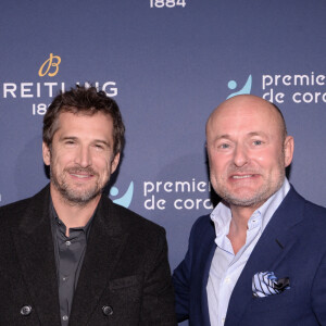 Guillaume Canet et Georges Kern PDG Breitling - Dîner de charité Breitling pour l'association "Premiers de cordée" à la Samaritaine à Paris le 8 octobre 2021. © Rachid Bellak / Bestimage 