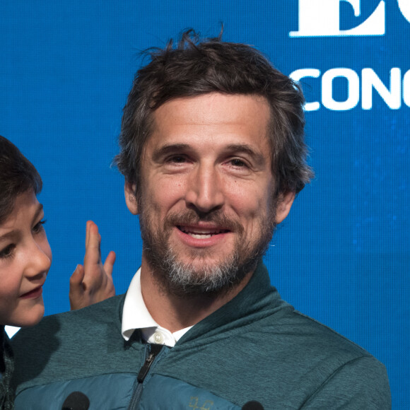 Pour la quatrième année consécutive, Guillaume Canet apporte son soutien au petit Auguste et à l'Association Prader Willi à l'occasion du Longines Equita Lyon, le 31 octobre 2019. ©Sandrine Thesillat / Panoramic / Bestimage