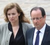 Valerie Trierweiler, Francois Hollande - Obsèques de Pierre Mauroy aux Invalides à Paris le 11 juin 2013.