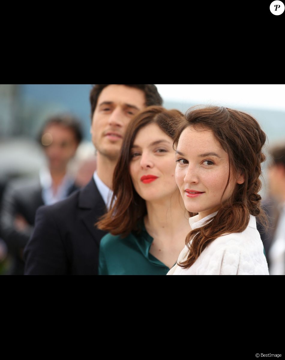 Jérémie Elkaïm, Valérie Donzelli, Anaïs Demoustier - Photocall du film "Marguerite & Julien" lors du 68e Festival international du film de Cannes. Le 19 mai 2015.